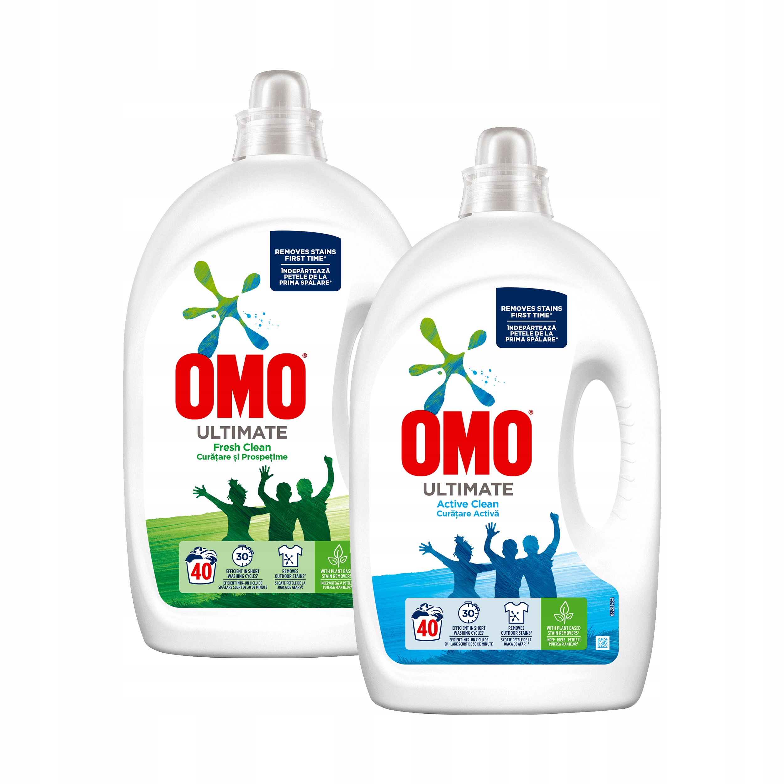 Prací gél - Prací gél OMO Active Clean + Fresh Clean 80pr
