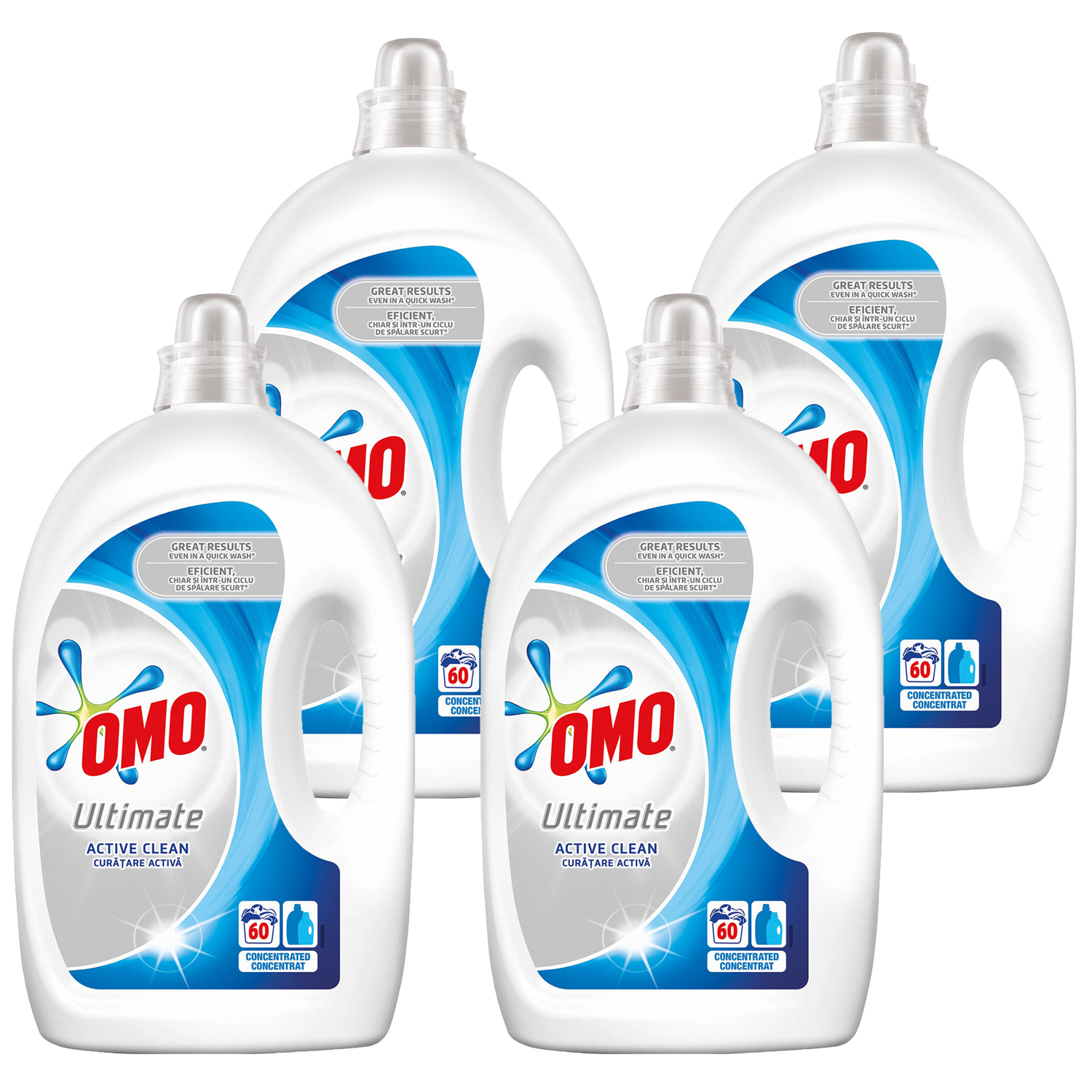 Prací gél - OMO Ultimate Active Clean Gel Wicley Gel 12 l 240P