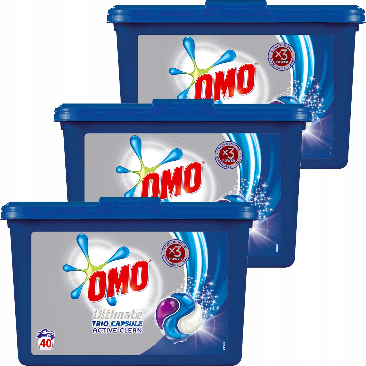 Pracie kapsuly a tablety - OMO Ultimate Active Čisté umývanie kapsúl 120PR