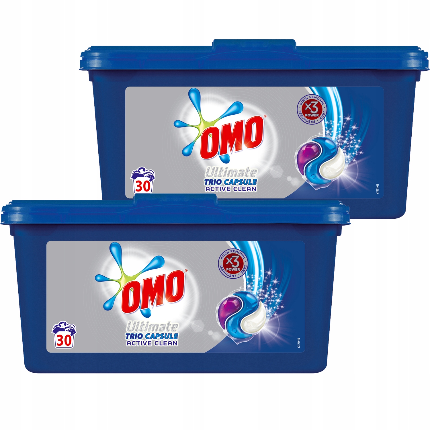 Pracie kapsuly a tablety - OMO Ultimate Active Čisté umývacie kapsuly 60P