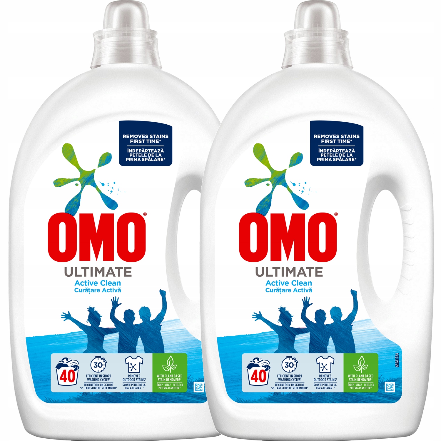 Prací gél - OMO Ultimate Active Clean Pracine Gel 2x 2L 80PR