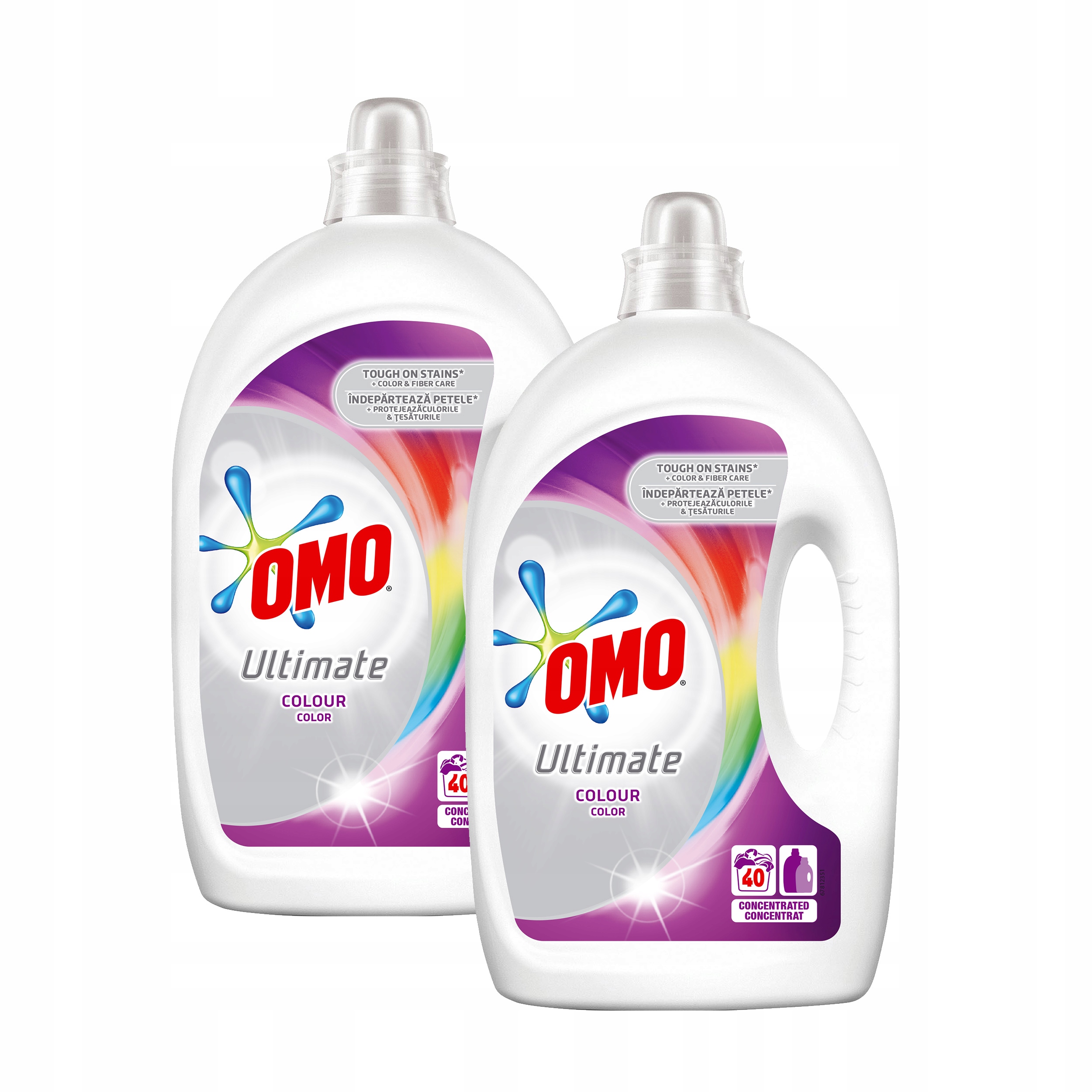 Prací gél - OMO Konečným farebným umývacom gél 80 Umyte 2x2L