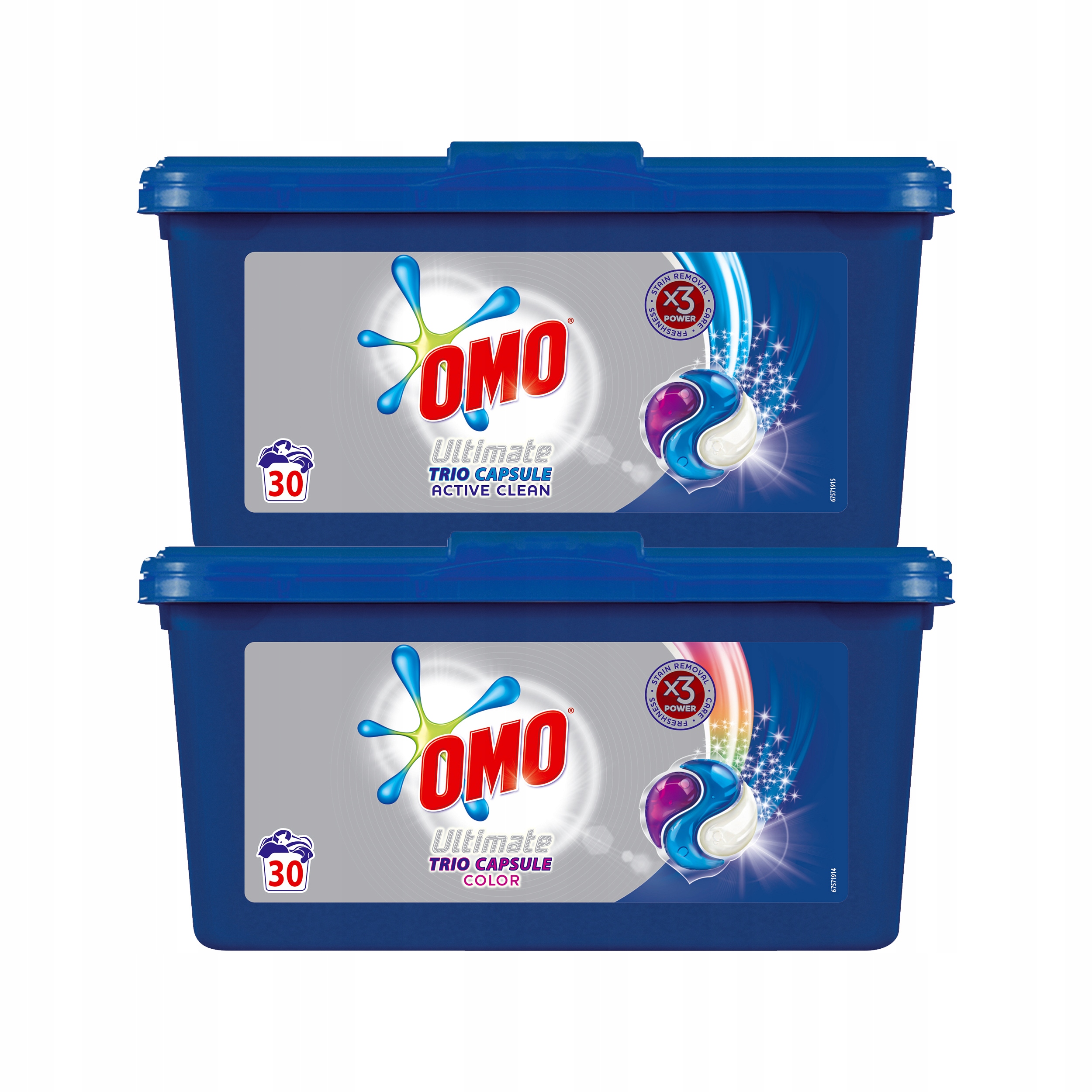 Pracie kapsuly a tablety - OMO Kopulky Kolor + Active Clean 2x30 = 60ks