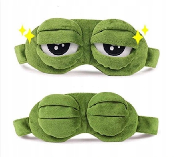 Maska na spanie - Očná skupina CrazyFrog 01 Green, Golden