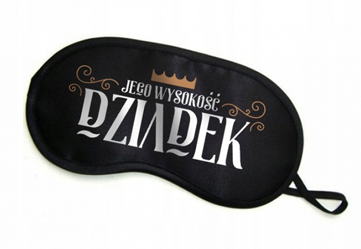 Maska na spanie - Satin's Eye Band Mr. Dragon 01 White, Black