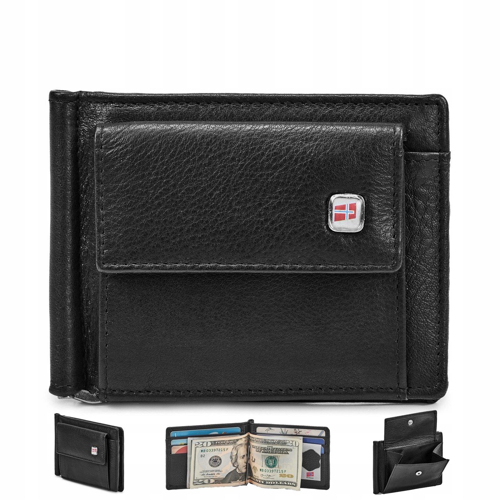 Peňaženka - Nordee Wallet Natural Leather Black GW -01 - Men's Product
