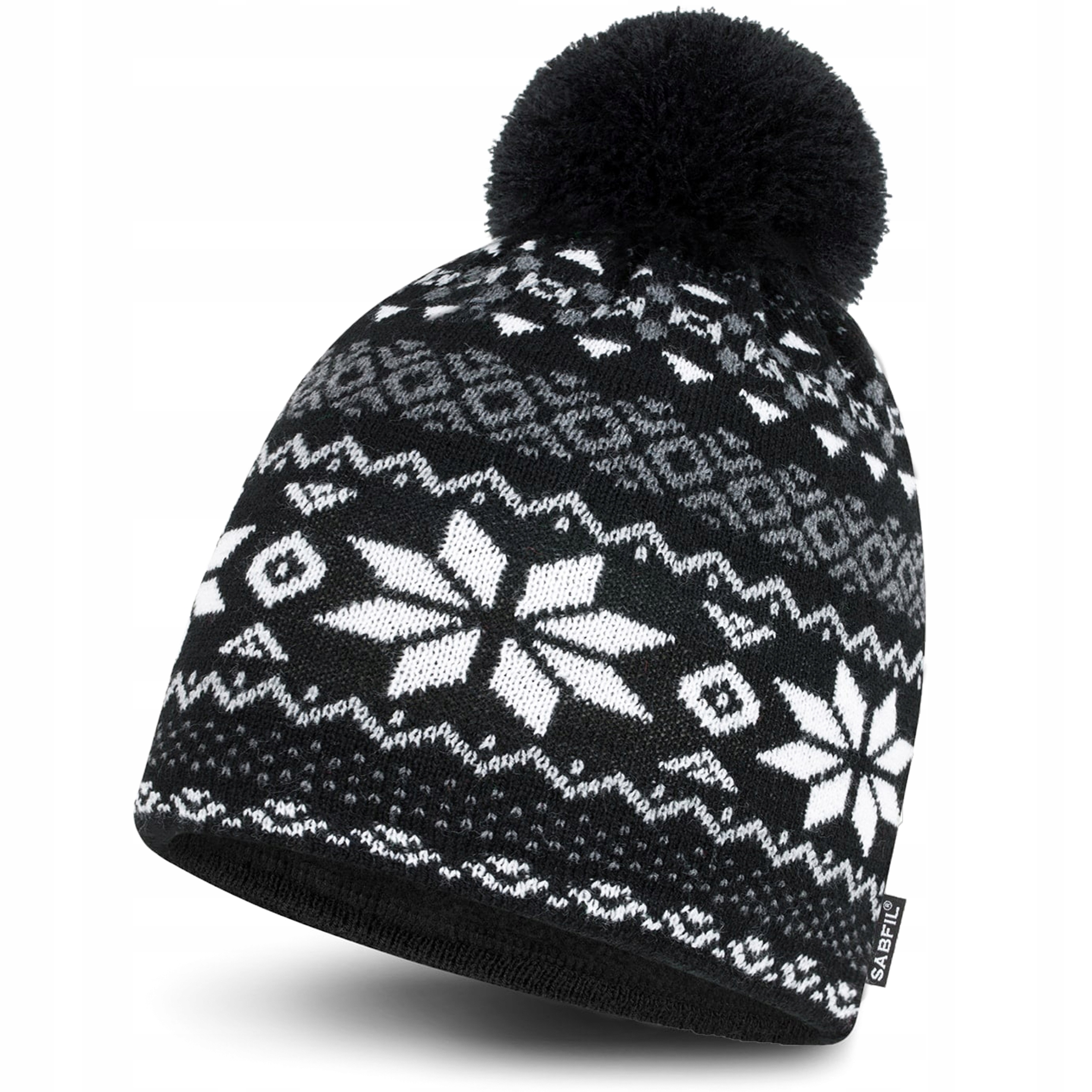 Izolovaná zimná čiapka s pompom a fleece