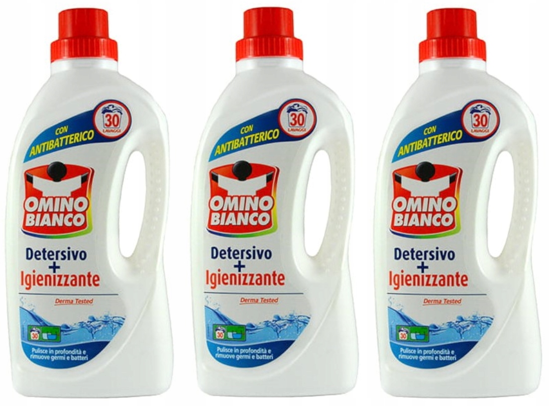 Prací gél - OMINO HYGIENICKÝ BIANCOU - Umývanie kvapaliny 3 x 1,5l