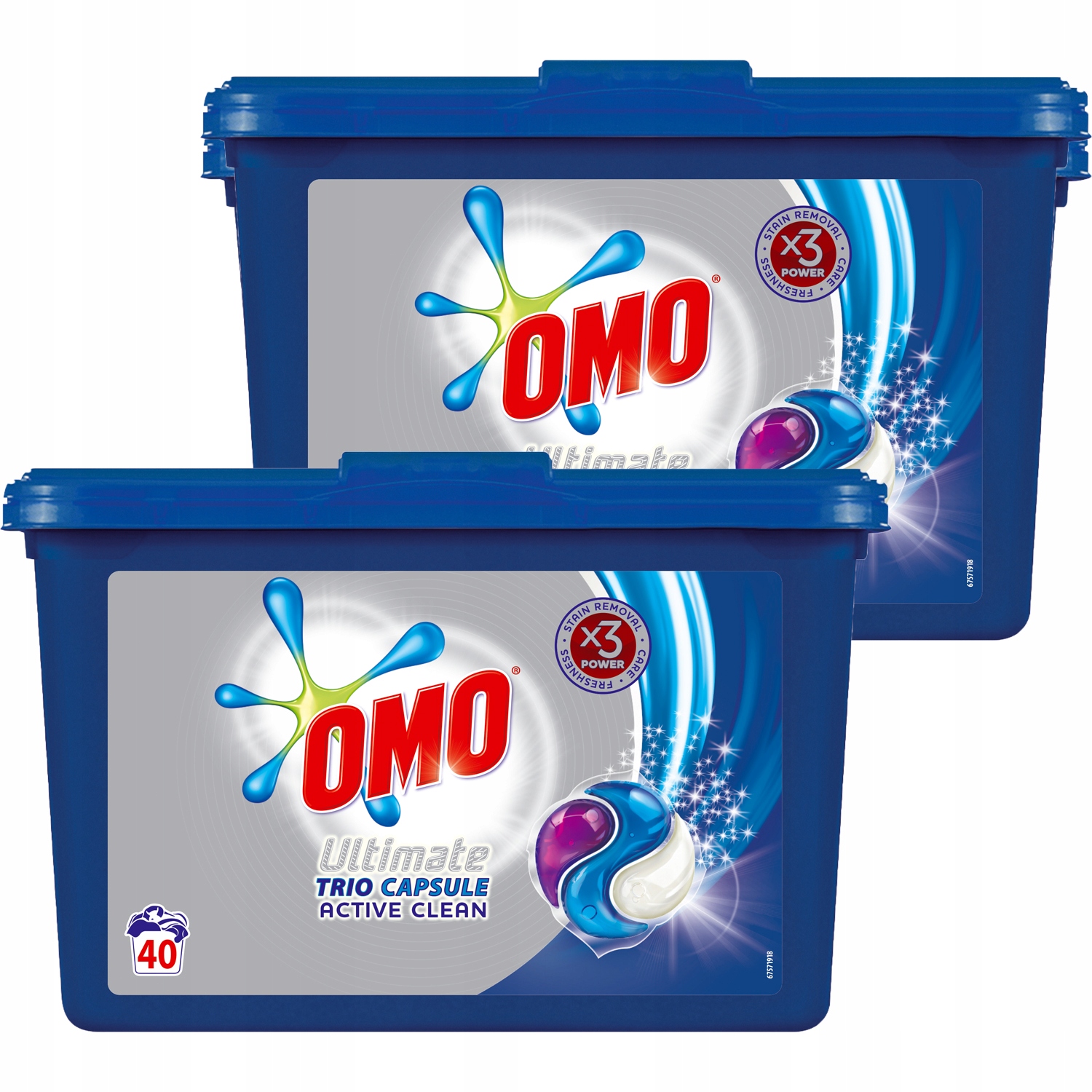 Pracie kapsuly a tablety - OMO Ultimate Aktívne čisté umývanie kapsúl 80 PR