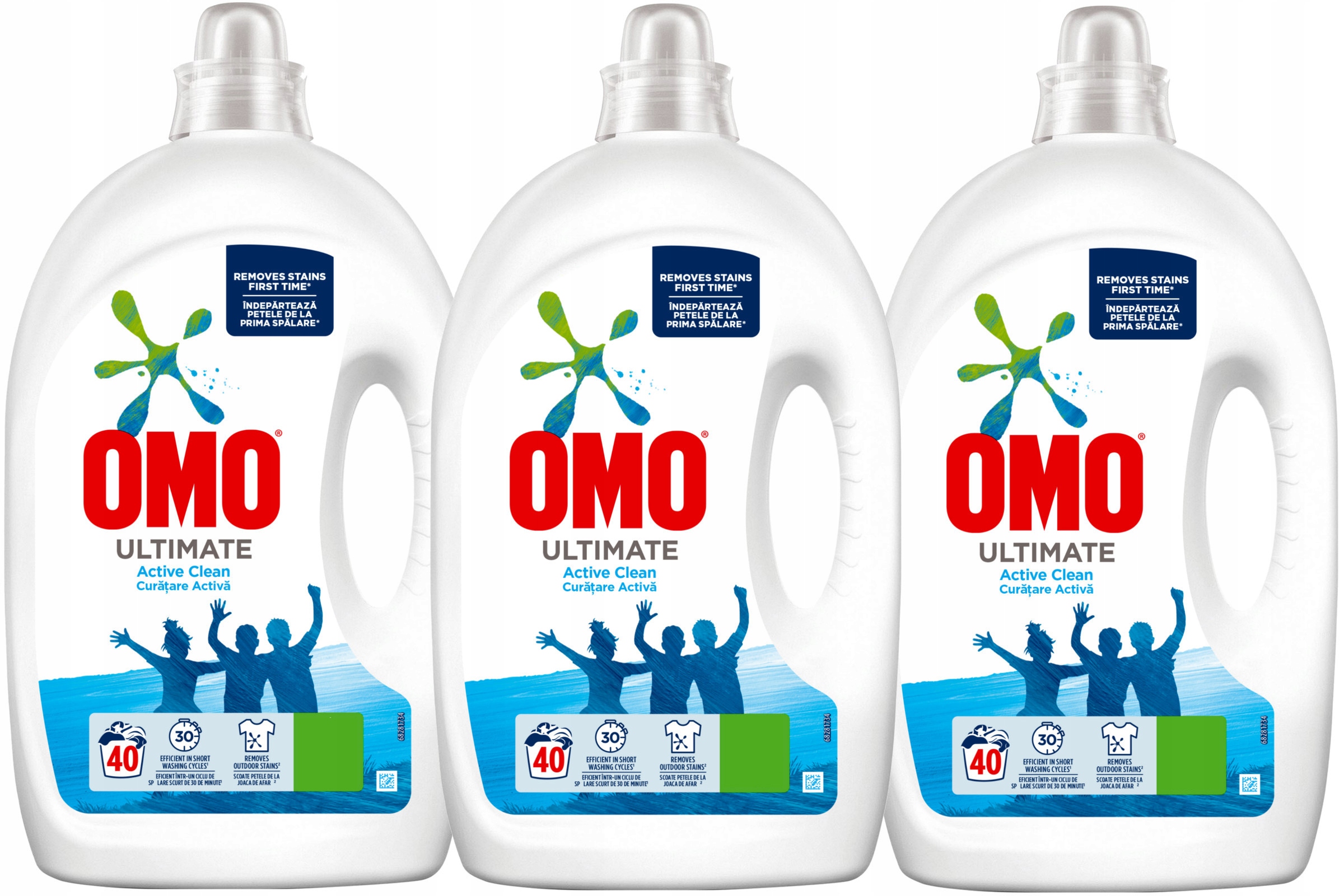 Prací gél - OMO Ultimate Active Gel Wicley Gel 3 x 2L 120PR