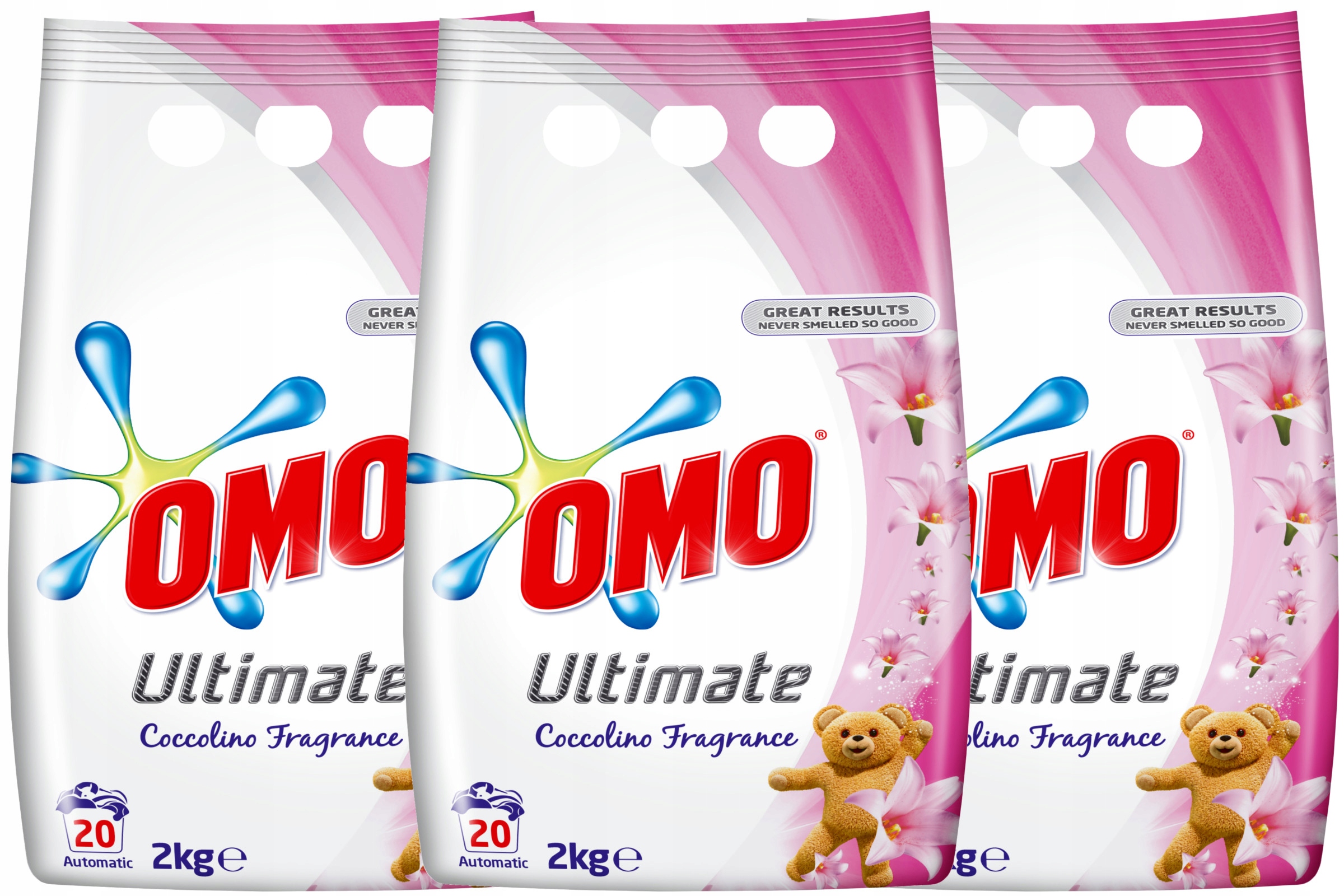 Prací prášok - OMO Ultimate Coccolino Prášok 3x2kg 60PR