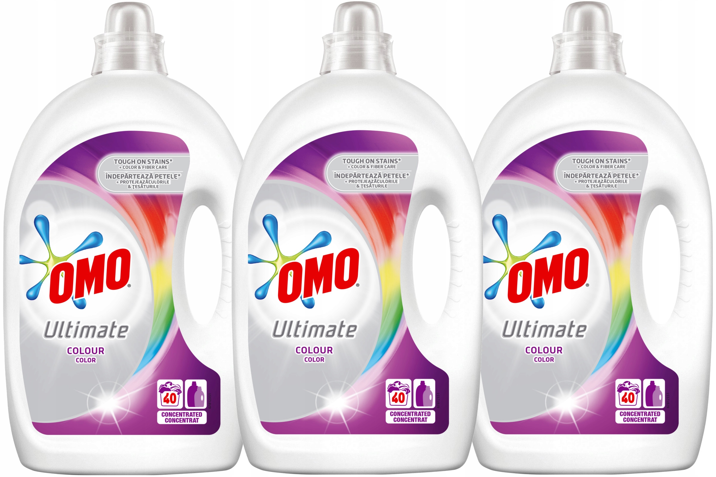 Prací gél - OMO Konečným farebným umývacom gél Farba 3 x 2L 120PR