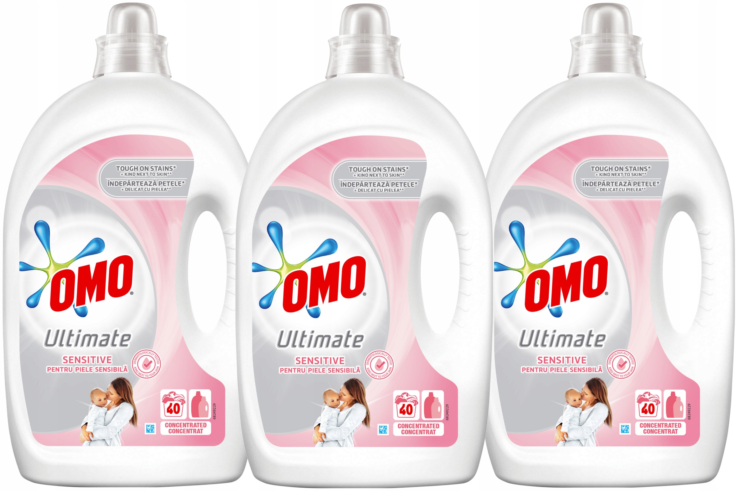 Prací gél - OMO Ultimate Sentitive Detské umývanie GEL 6L 120PR