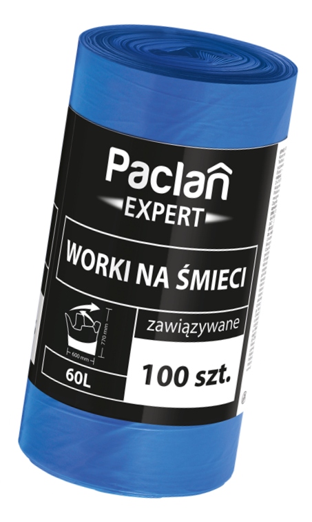 PACLAN Expert vrecia na odpadky zviazané 60 l 100 ks.