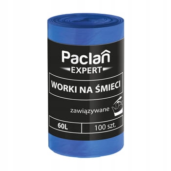 Paclan Expert Zviazané vrecia na odpadky 60 l 100 s
