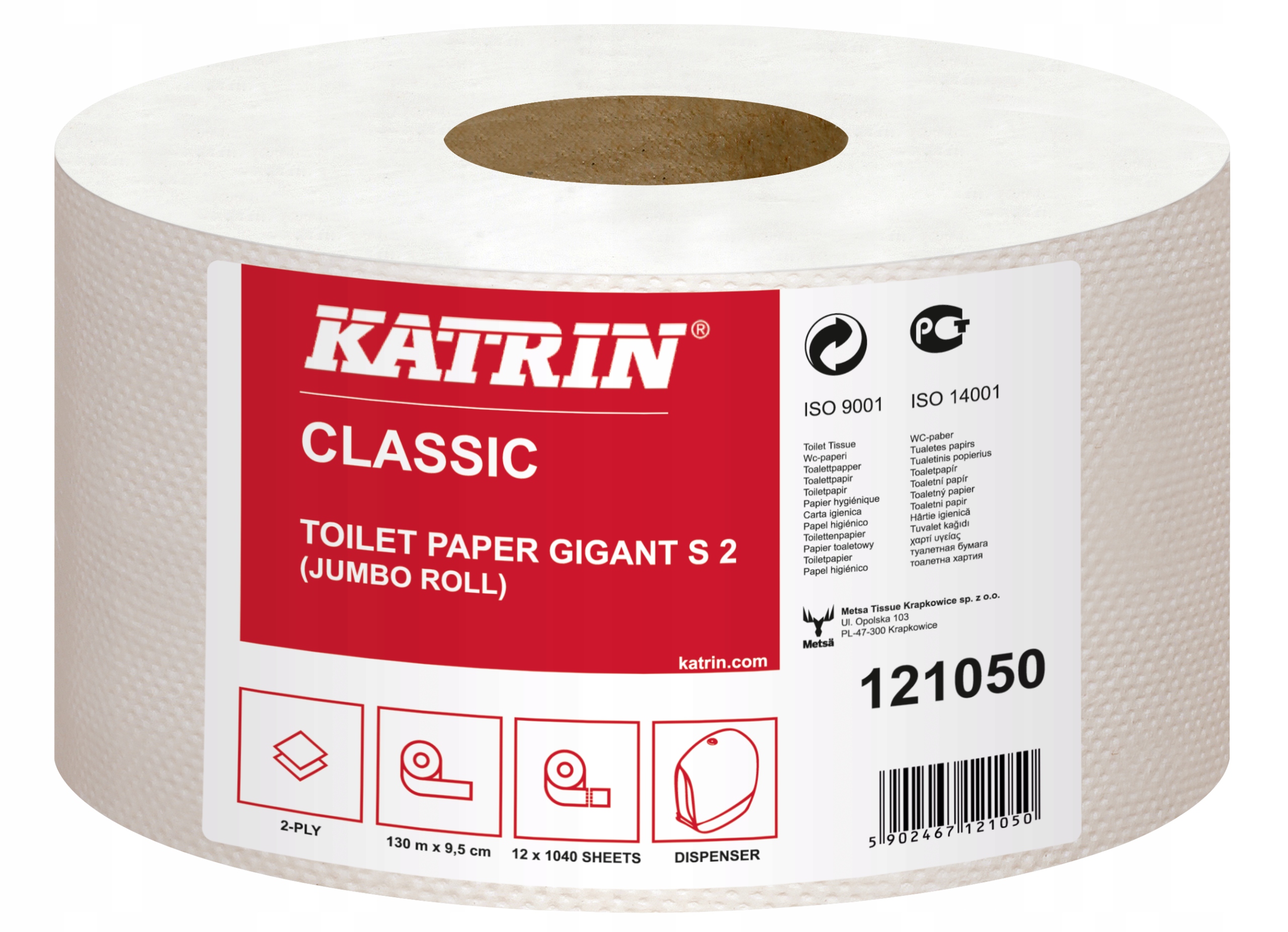 Toaletný papier 12105 T2 130 MB Efektívne 12R