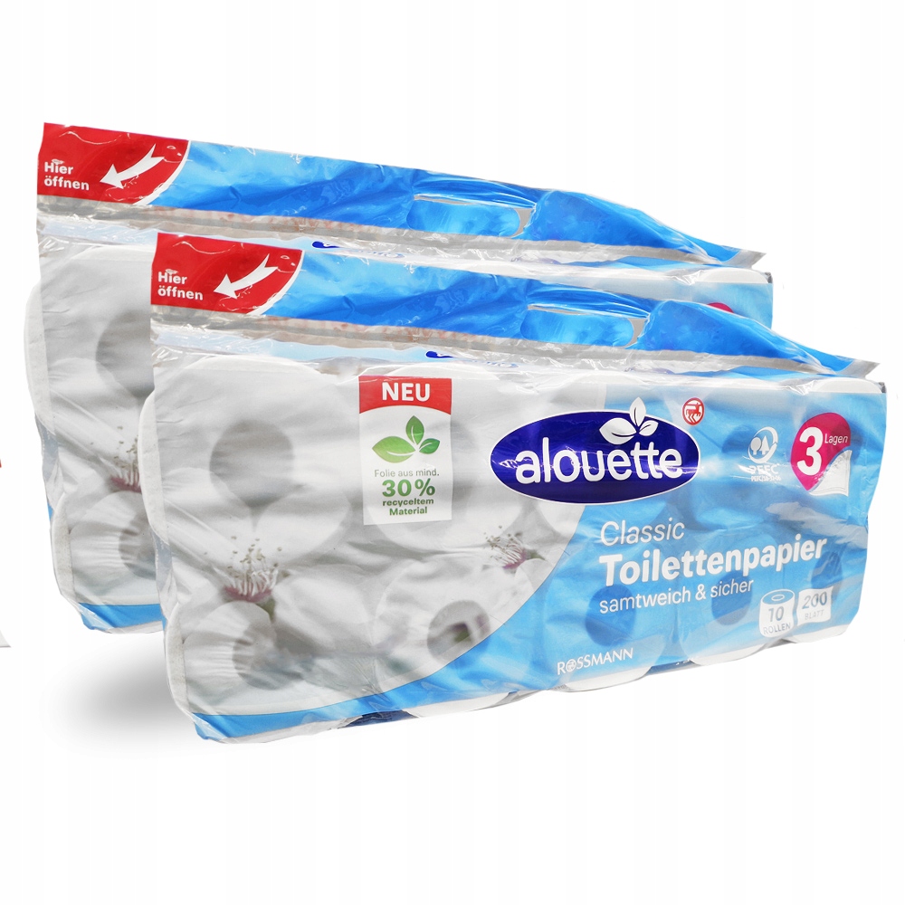 ALOUETTE TOALETNÝ PAPIER 20 ROLČIEK, 3 VRST