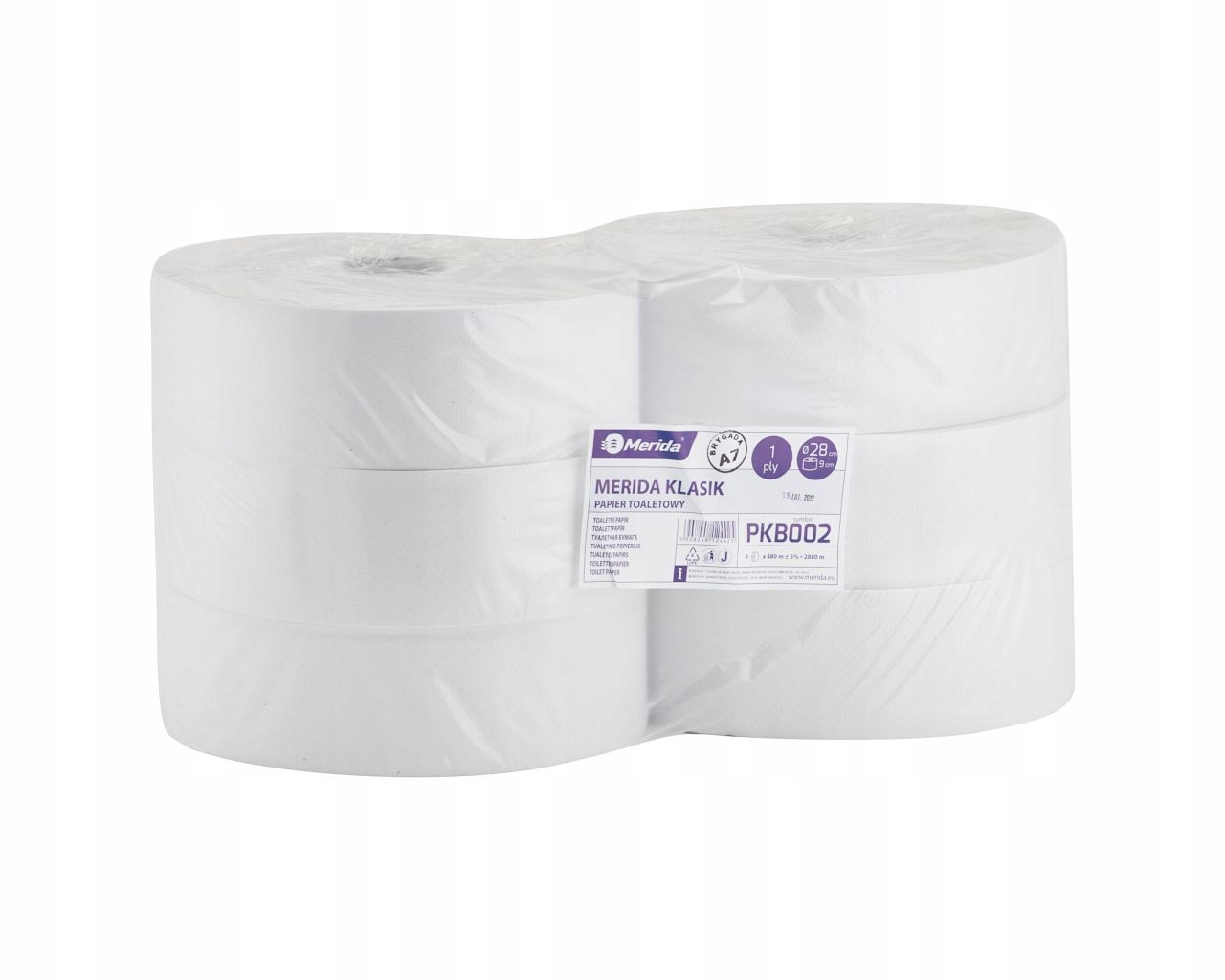 Biely toaletný papier Merida Merida Klasik mega pkb002