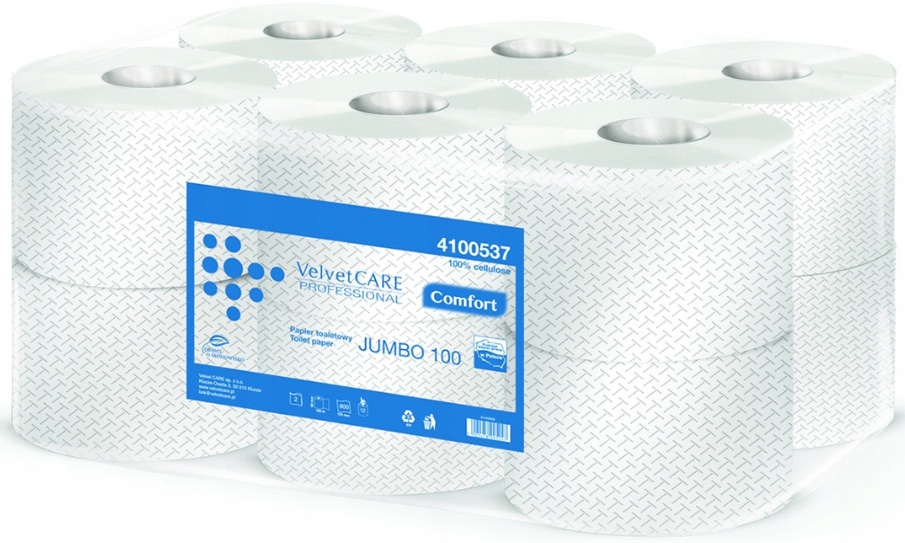 Velvet jumbo celulóza toaletný papier 12 valčekov