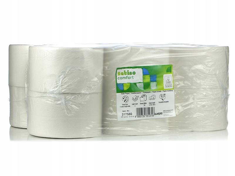 Toaletný papier jumbo 12 satino pohodlie 2W valcov