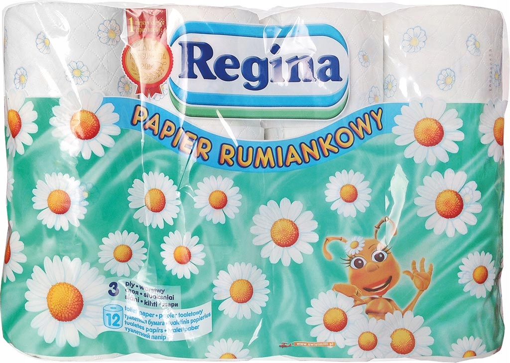 Toaletný papier Regina 3 vrstvy 12 valčekov
