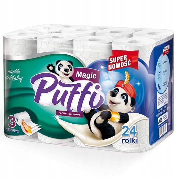 Toaletný papier MAGIC PUFFI 24 roliek
