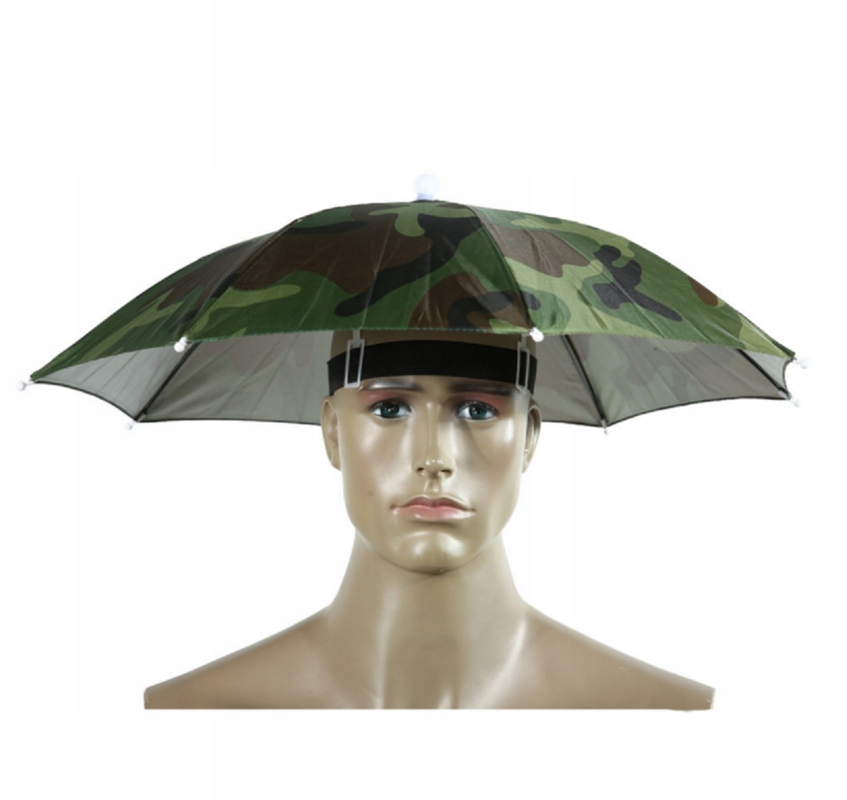 Dáždniky - Dáždnik bez krytu, manuálne, skladacie khaki