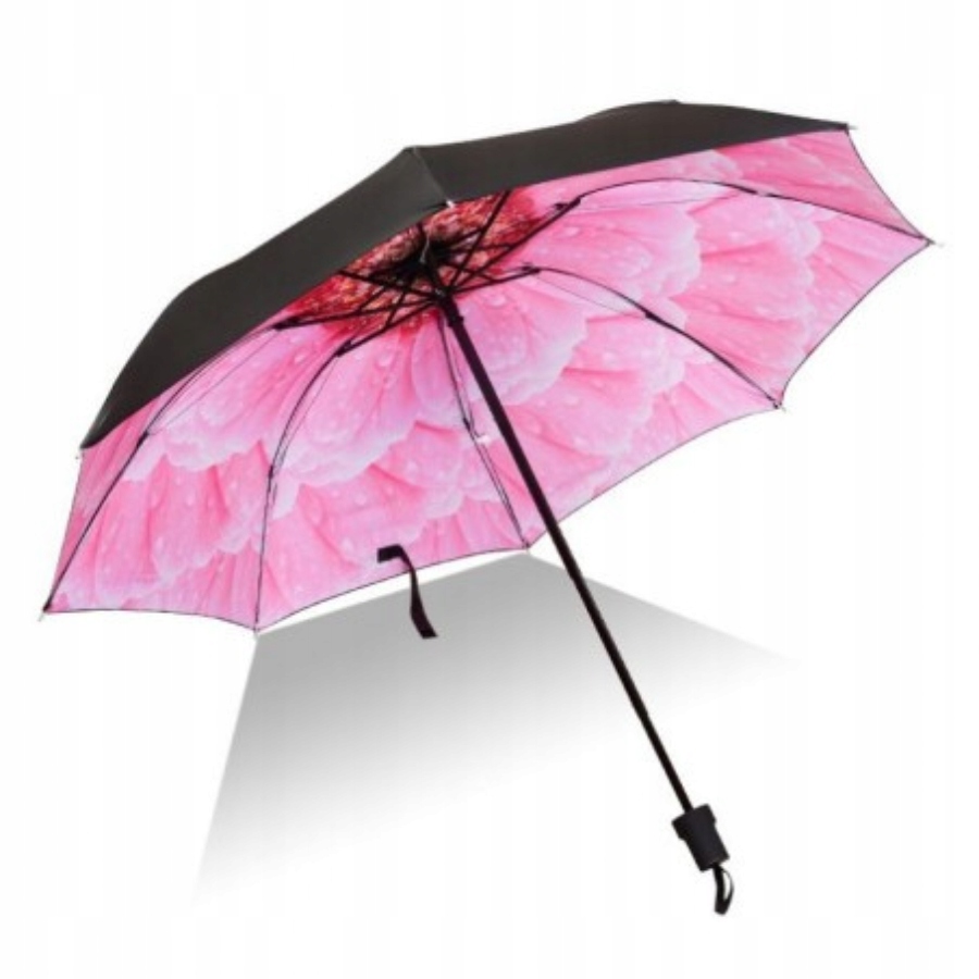 Dáždniky - Dáždnik bez krytu, manuálne, skladacie dáždniky Pink Design