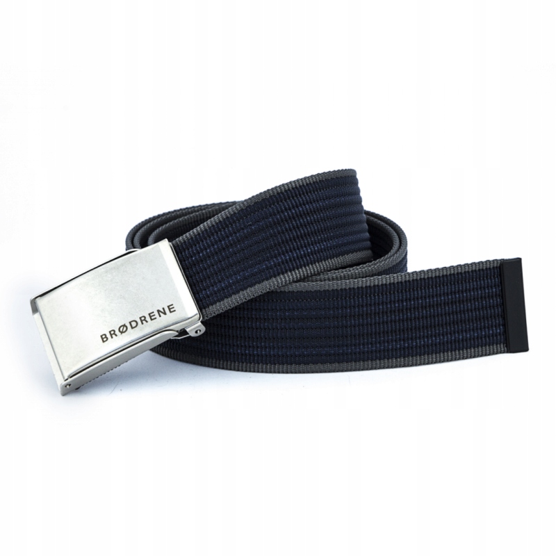 Opasok - Brødrene Navy Blue Belt, šedá - mužský produkt