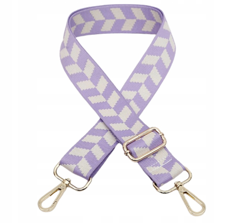 Opasok - Purple Lilia Ecru Bag Zlaté armatúry Zlaté armatúry