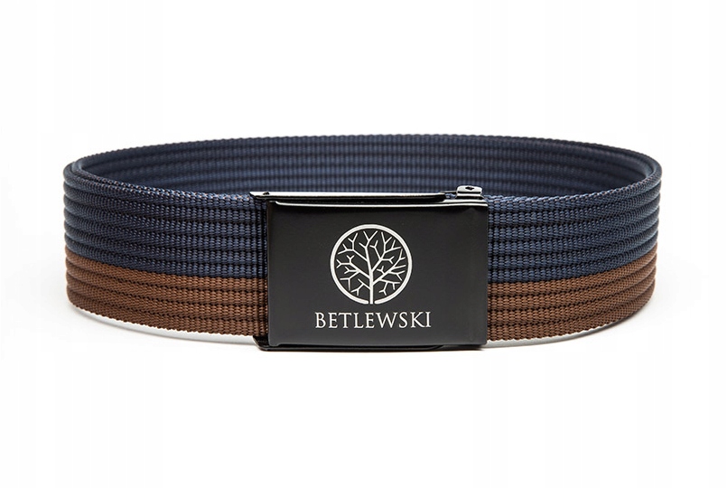 Opasok - Betlewski Brown Belt, čierna, námornícka modrá - Unisex Product