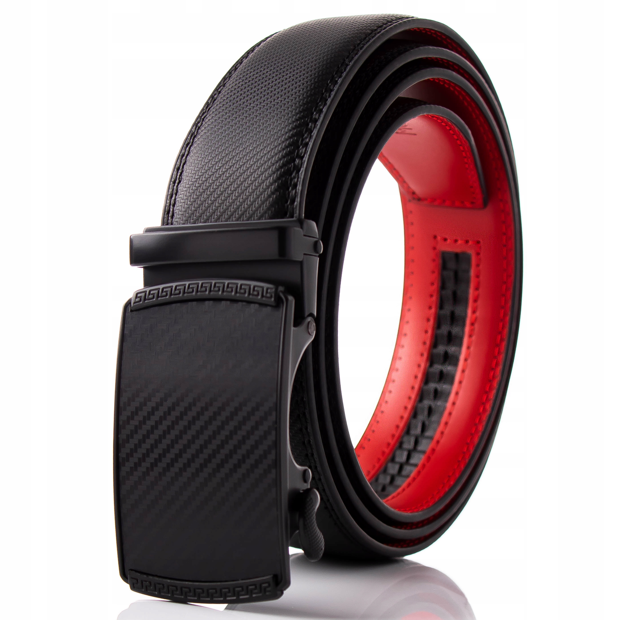 Opasok - Modern Man Black Belt, Gold - Men's Product