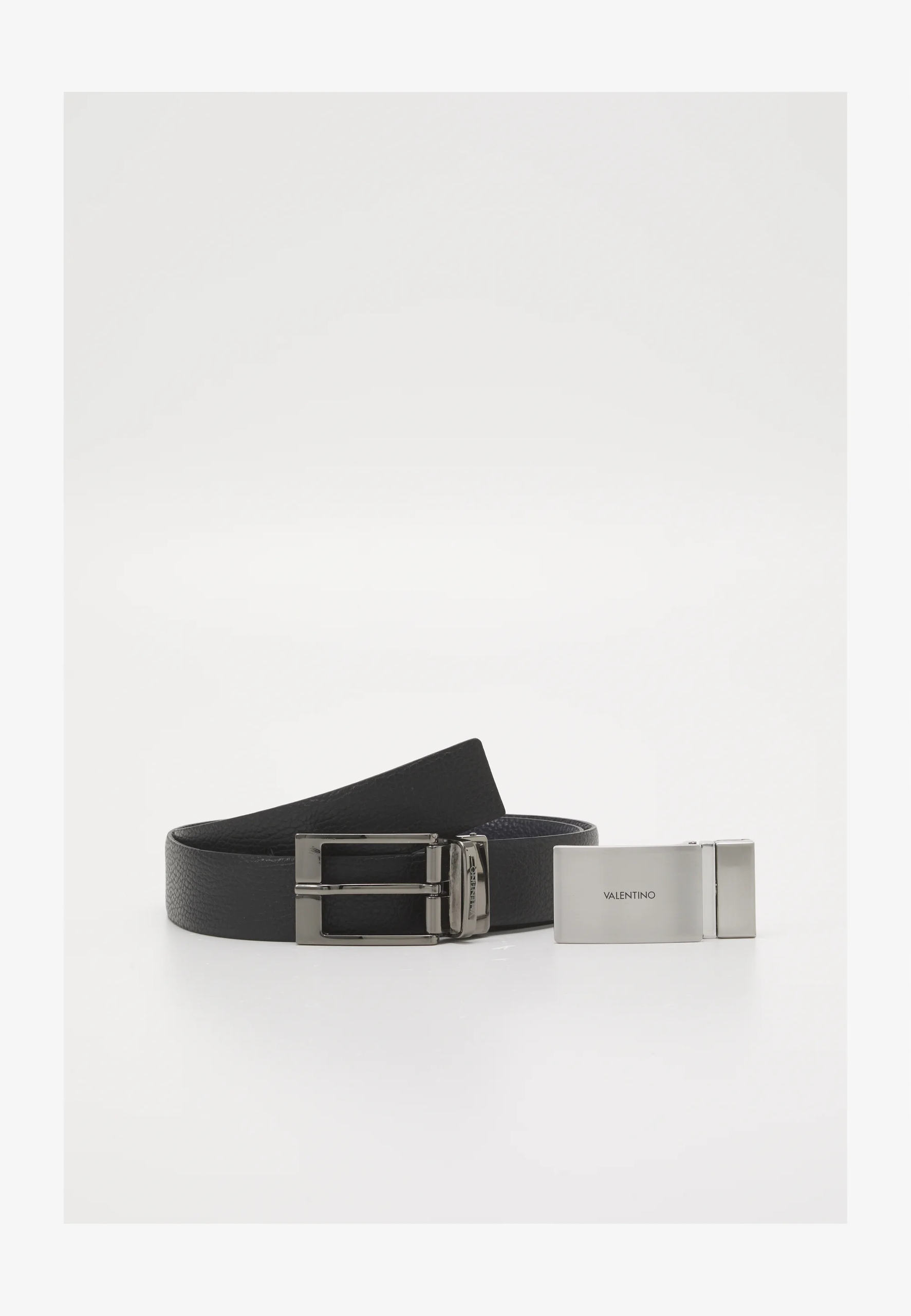 Opasok - Valentino Black, Navy Blue Belt - Pánsky produkt