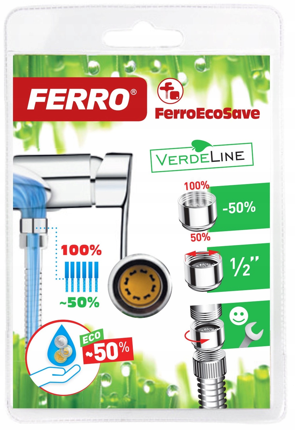 Nákup obmedzovača prietoku vody, ktorý šetrí 50%