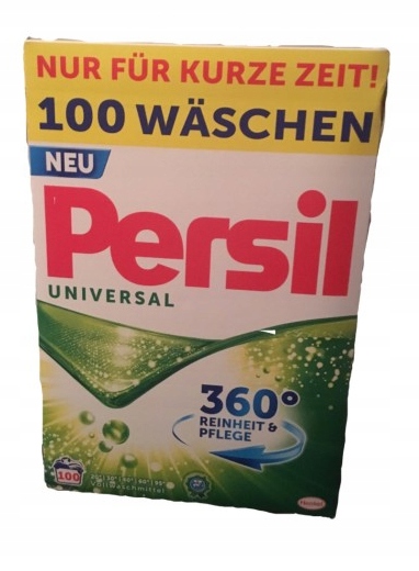 Prací prášok - Persil 100 umýva biely prášok 6,5 kg nemeckej