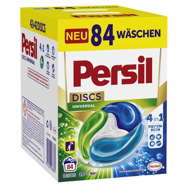 Pracie kapsuly a tablety - Persil Discs 84 Umývanie bielej 4IN1