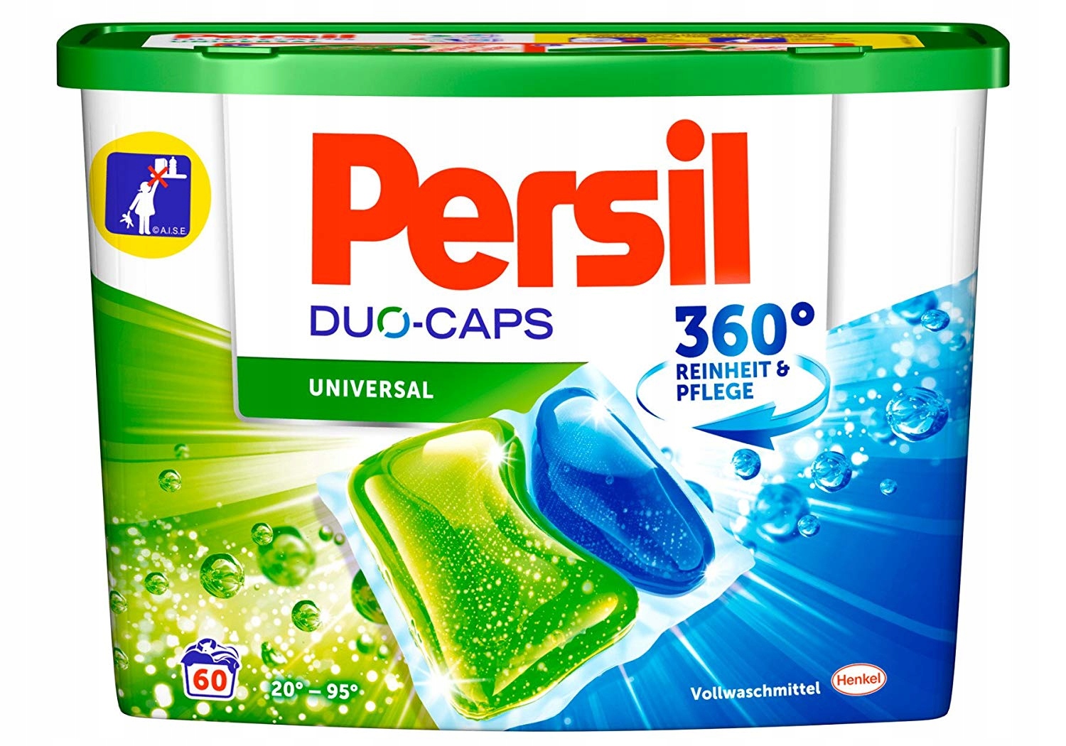 Pracie kapsuly a tablety - Persil Duo čiapky 60 na bielu box