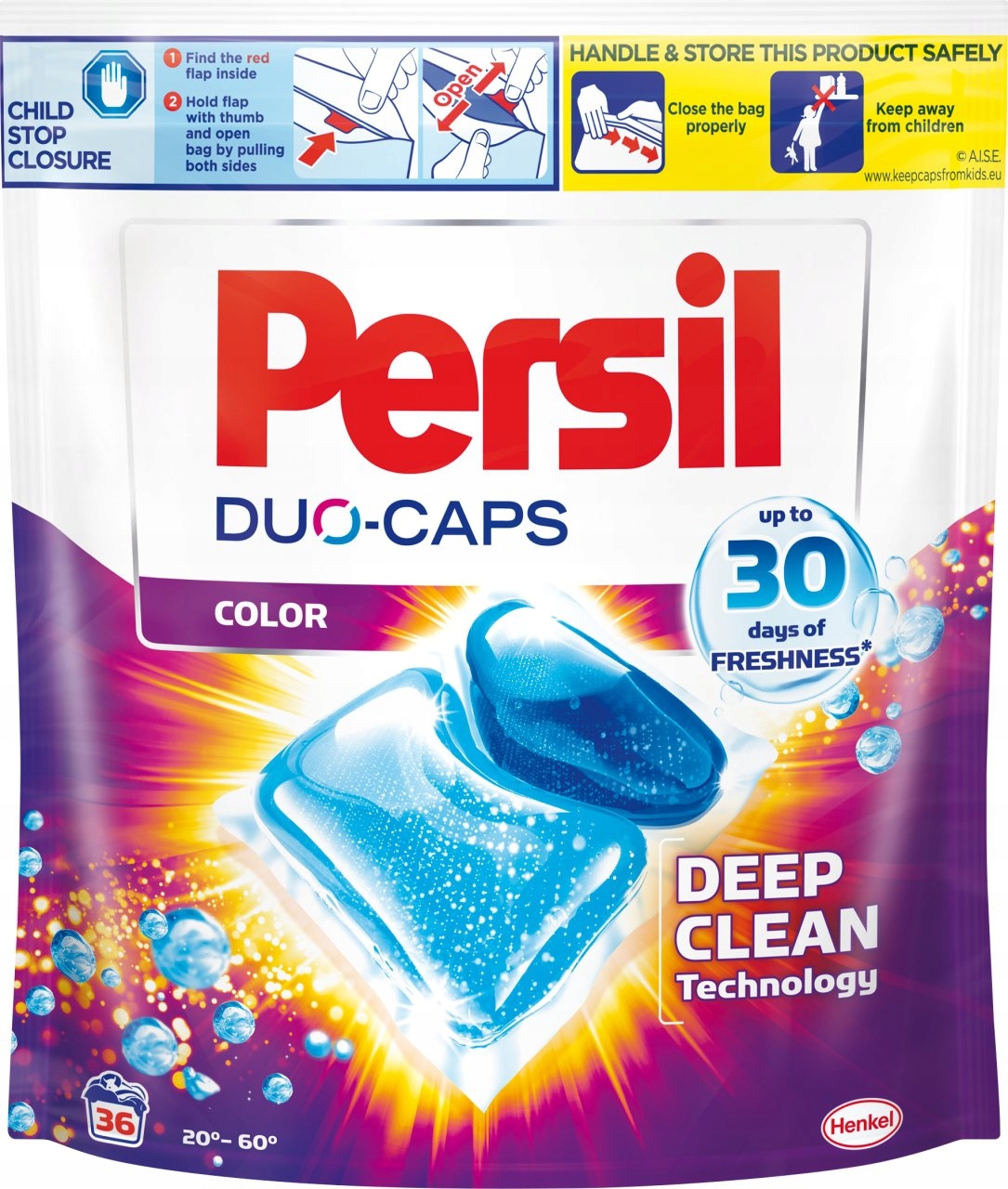Pracie kapsuly a tablety - Persil Duo-Caps Farebné umývanie kapsúl 36 kusov