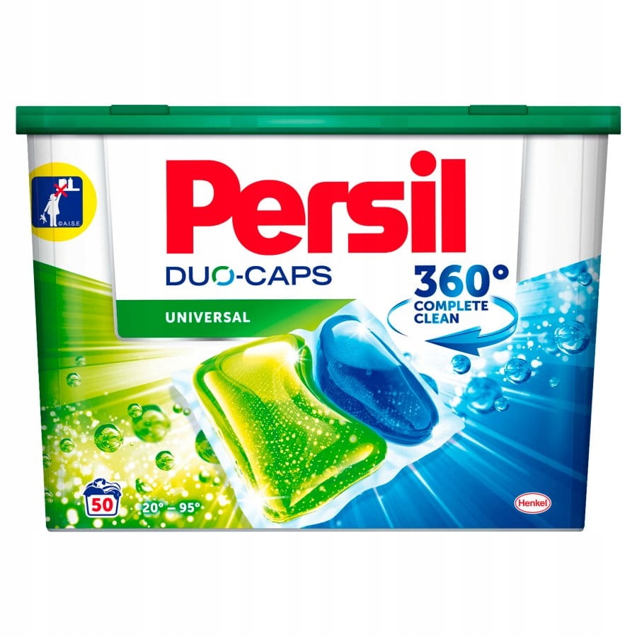 Pracie kapsuly a tablety - Persil Duo umývanie kapsúl pravidelné box 50 kusov