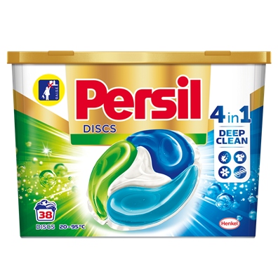 Pracie kapsuly a tablety - Persil disky Umývanie kapsúl 38 ks. Pravidelné