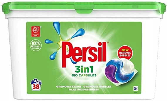 Pracie kapsuly a tablety - Persil Powercaps BIO 38 PCS-PCS