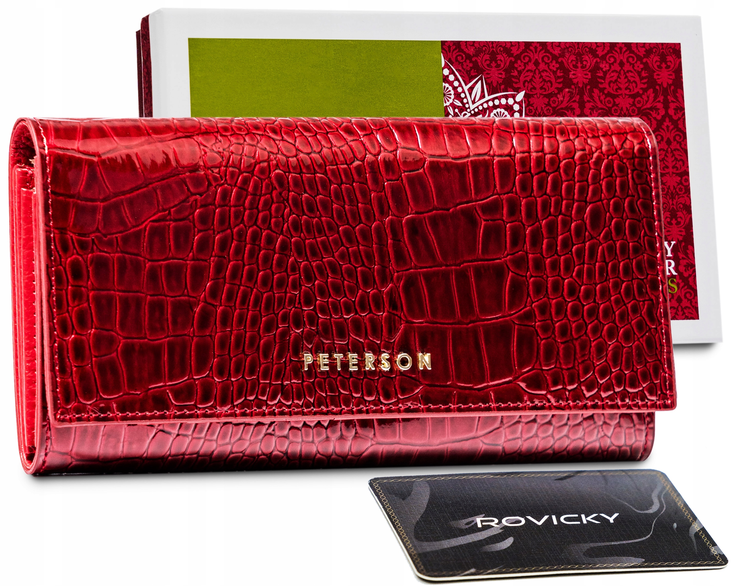 Peňaženka - Peterson Wallet Prírodná koža červená PTN PL-603-2131-Women's Product