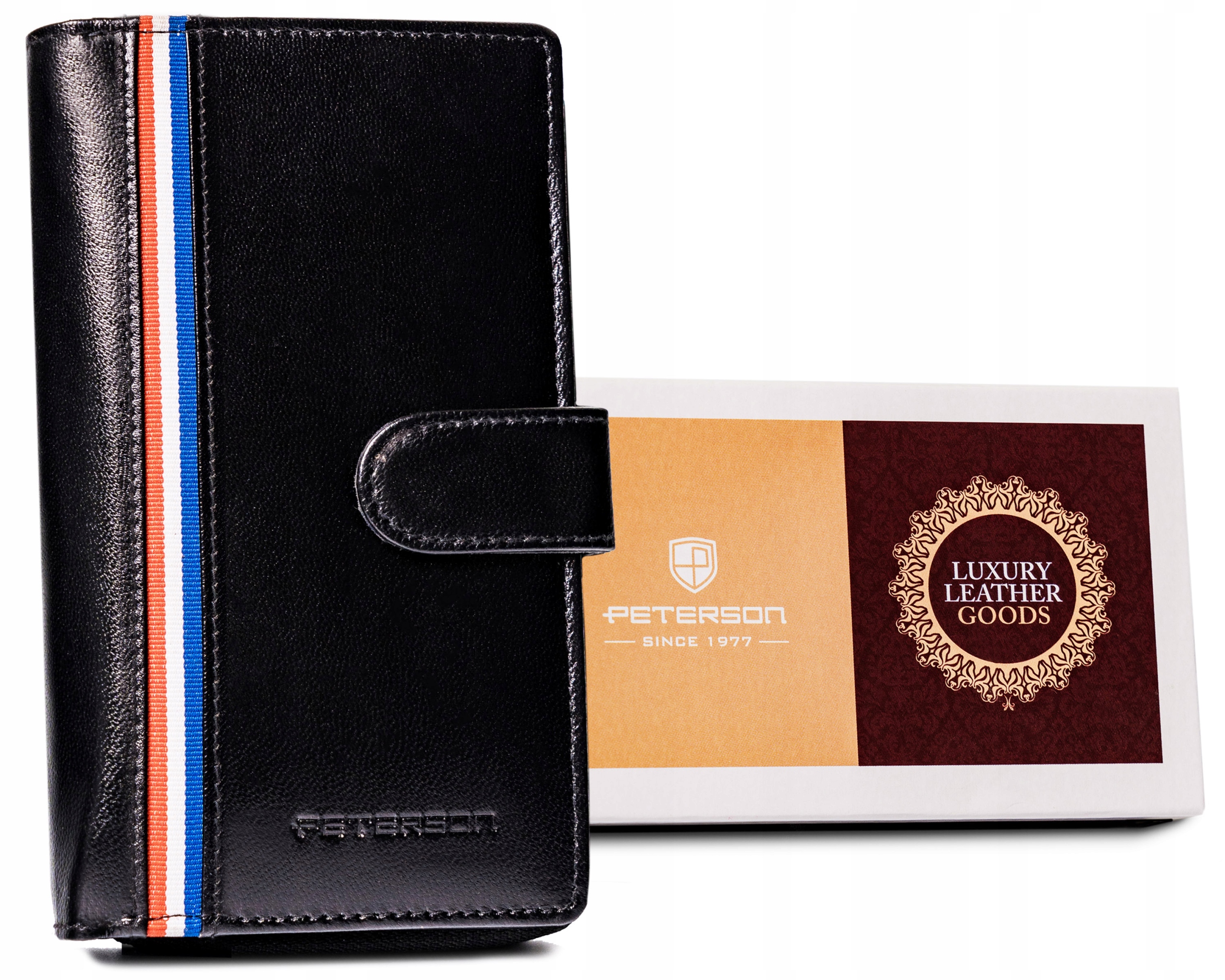 Peňaženka - Peterson Peterson Wallet Natural Leather Black PTN RD-42-GCL-A Blac-Women's Product