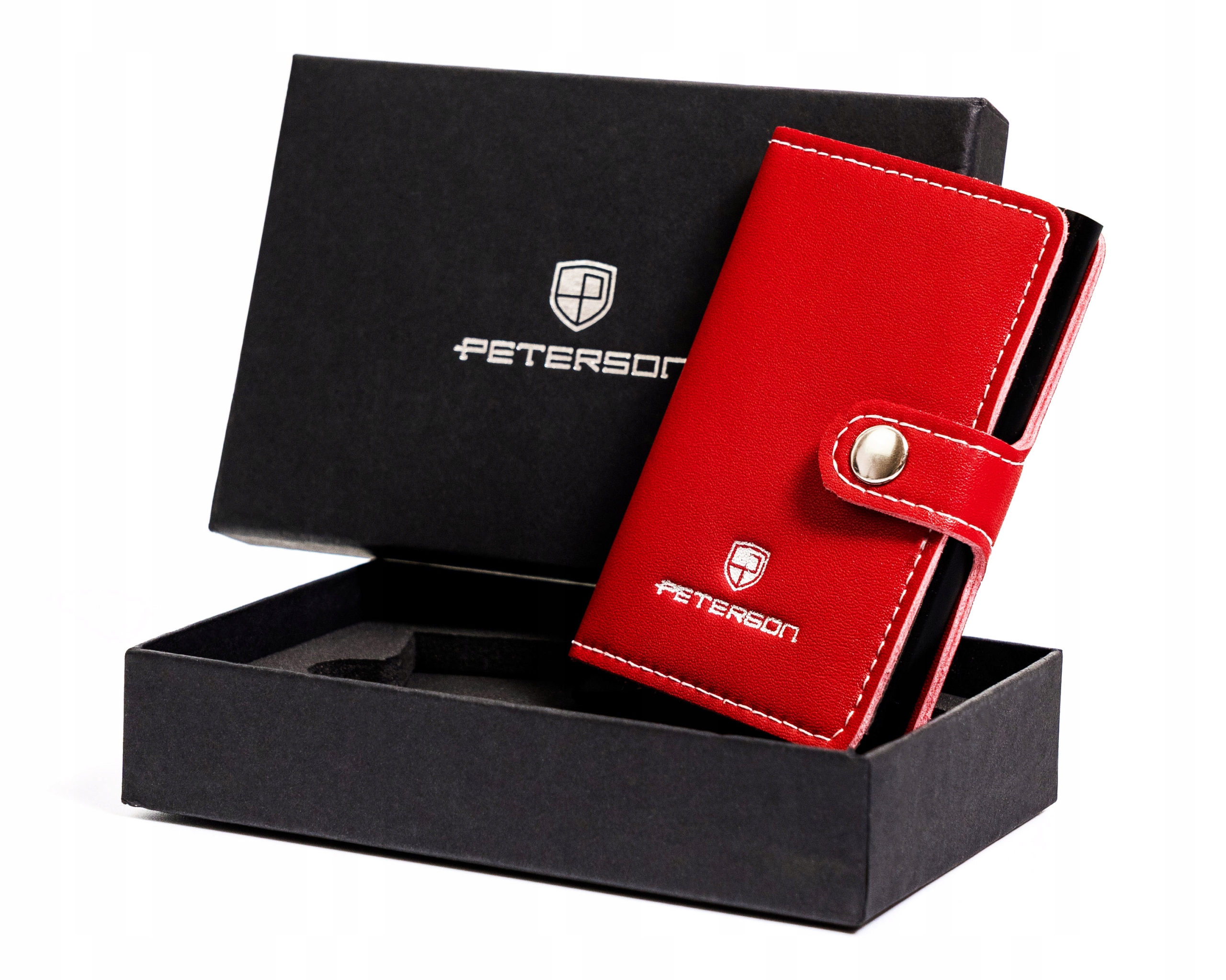 Peňaženka - Peterson portfólio prírodná koža červená ptn ES -red - Unisex Product