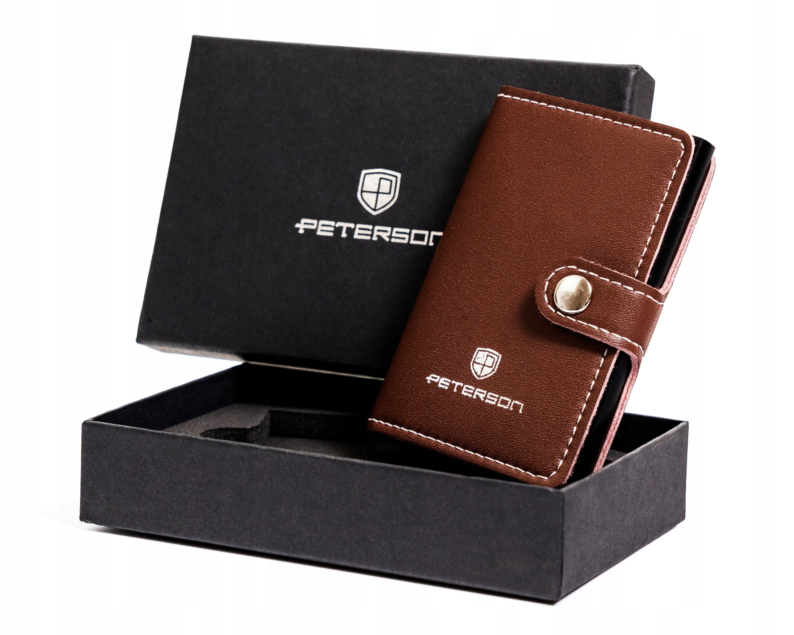 Peňaženka - Peterson Wallet Prírodná koža hnedá PTN es -brown - Unisex Product