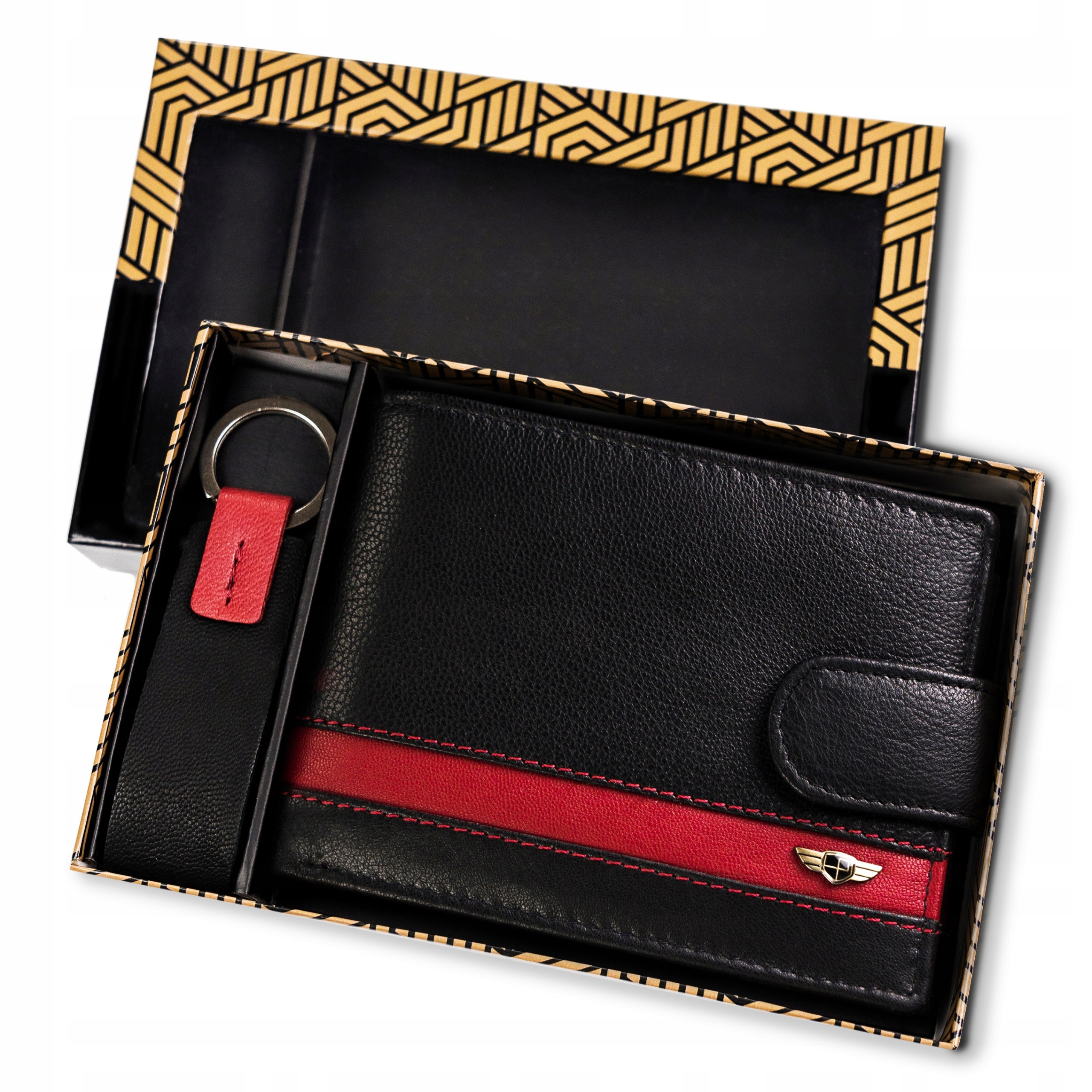 Peňaženka - Peterson Wallet Prírodná koža čierna PTN PK1-n992l BL-RED-MALE Produkt