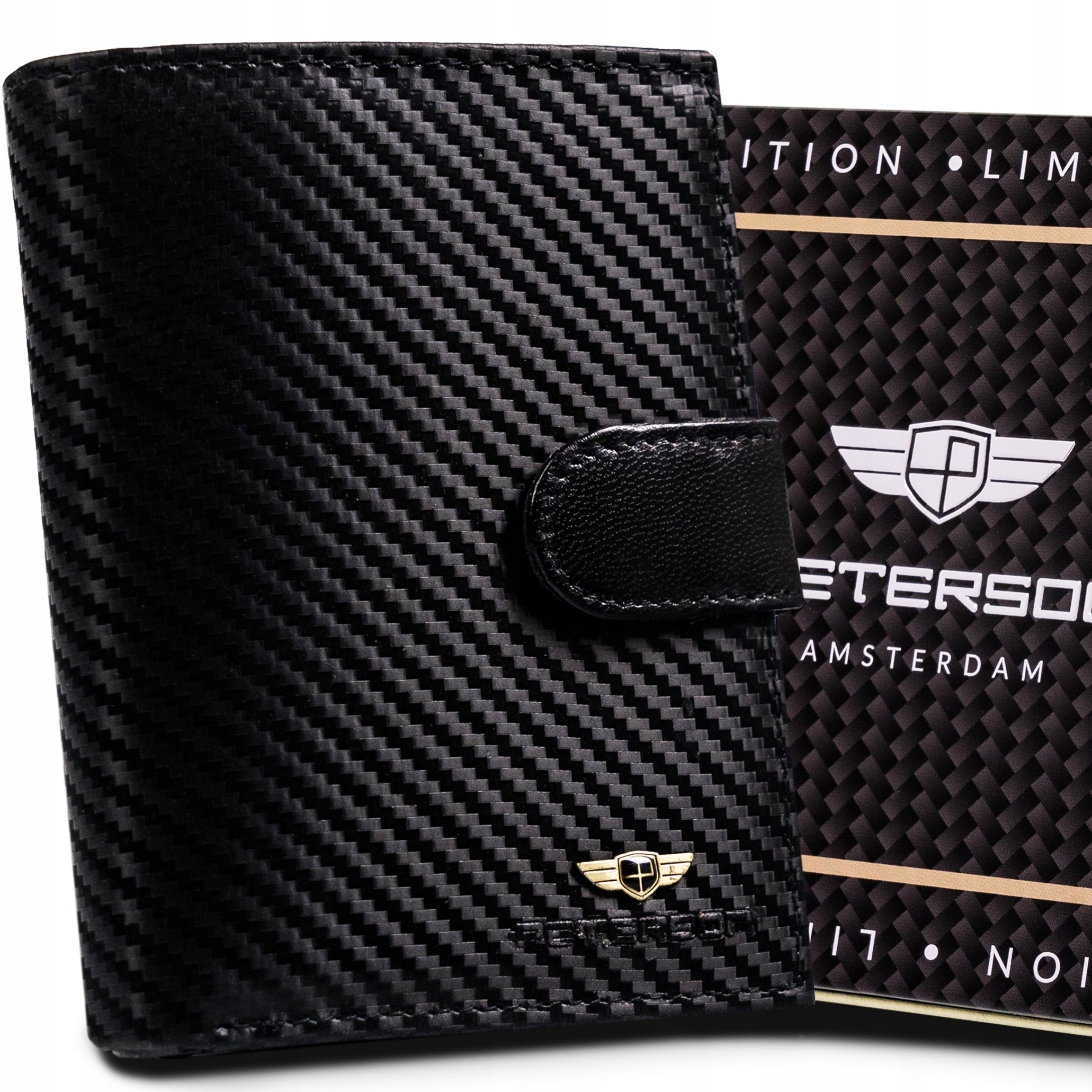Peňaženka - Peterson Peterson Wallet Natural Leather Black PTN 339Z-CA-6679 Bla-Men's Product