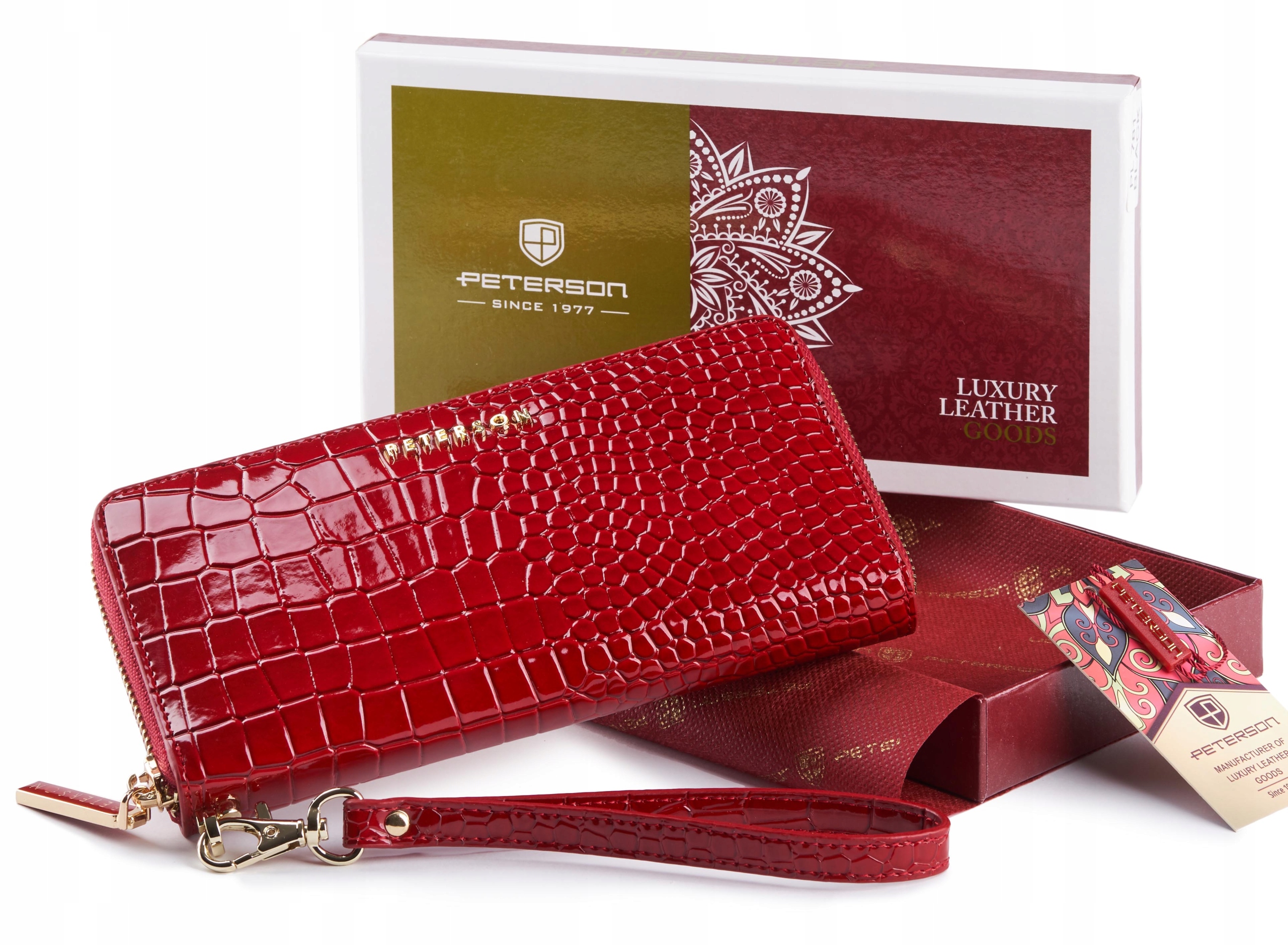 Peňaženka - Peterson Peterson Wallet Prírodná koža červená PTN CR-781-Red-Women's Product