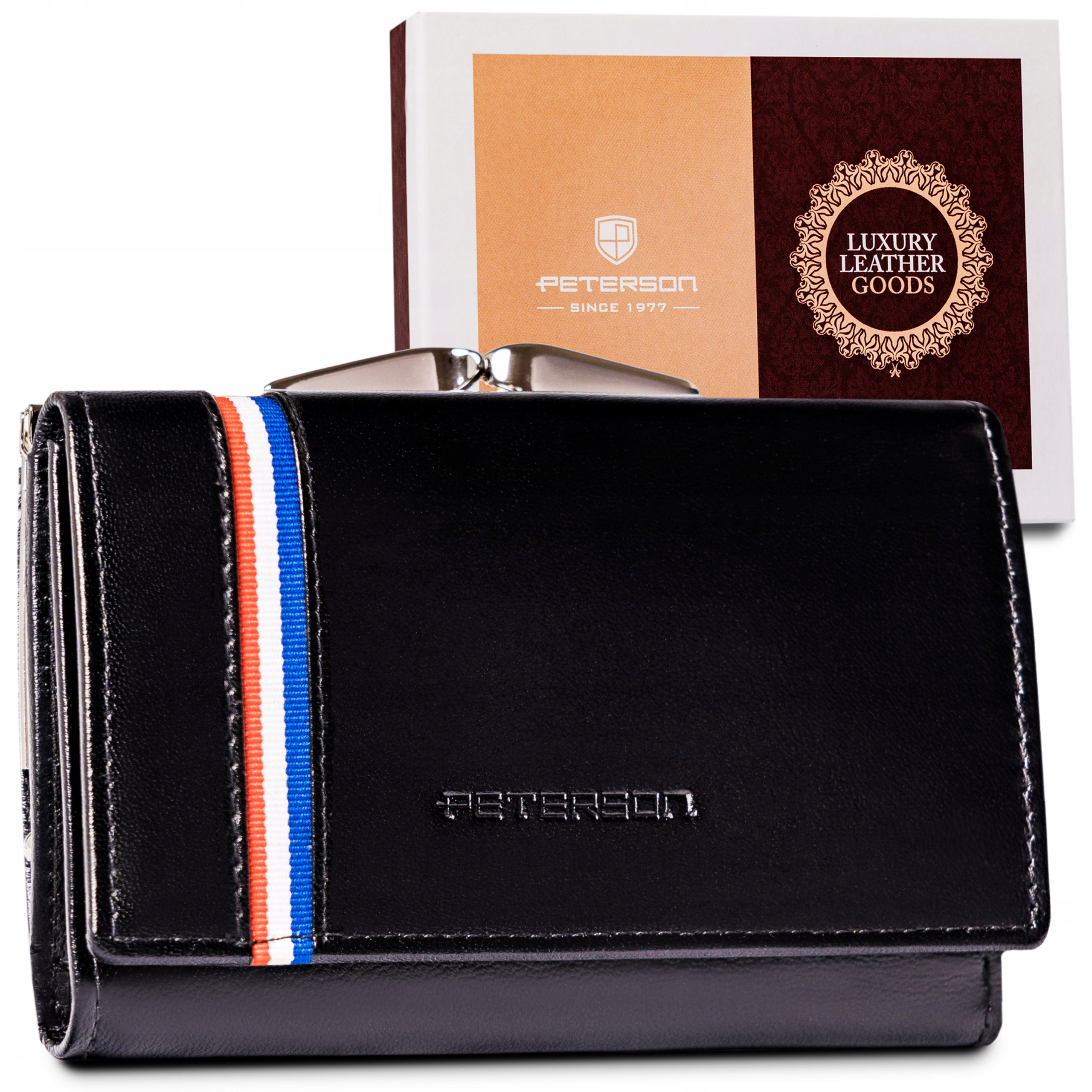 Peňaženka - Peterson Wallet Natural Leather Black PTN RD-27-GCL-A Blac-Women's Product