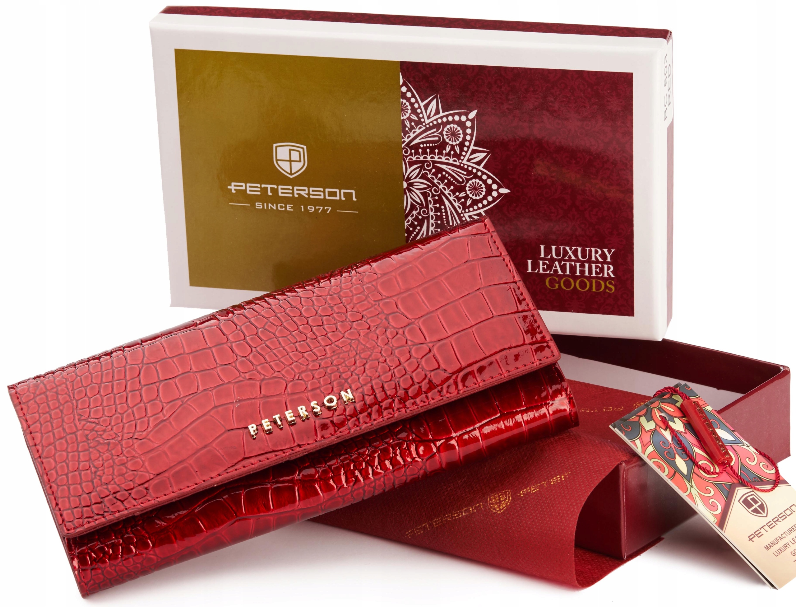 Peňaženka - Peterson Peterson Wallet Prírodná koža červená PTN CR-467-Red-Women's Product